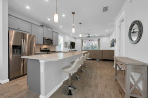 Breakfast Bar - Kitchen to Living Room View