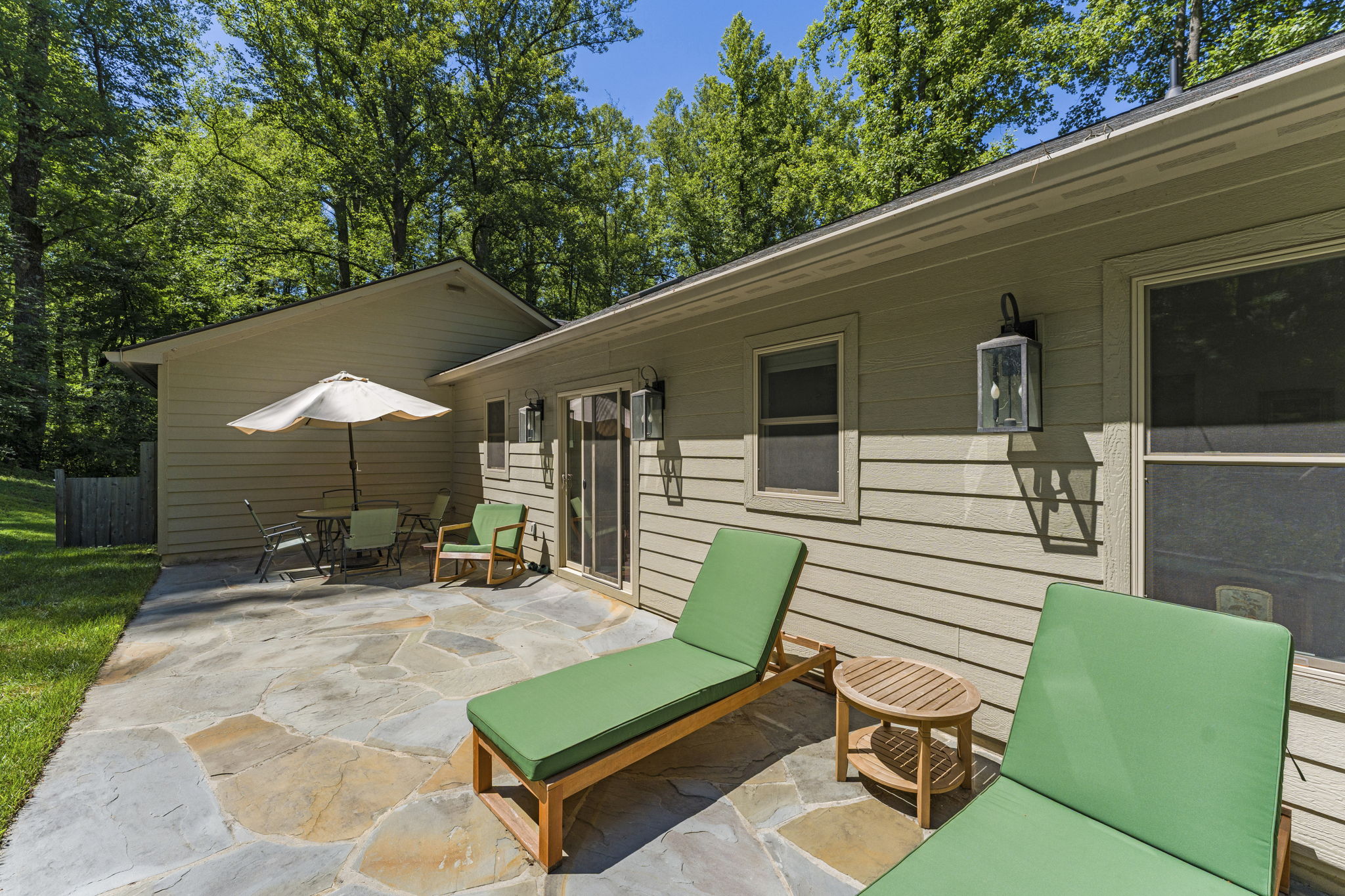 Rear terrace