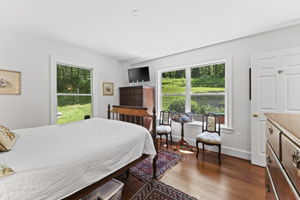 Primary bedroom overlooking back garden