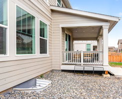 Exterior Back Porch Side View
