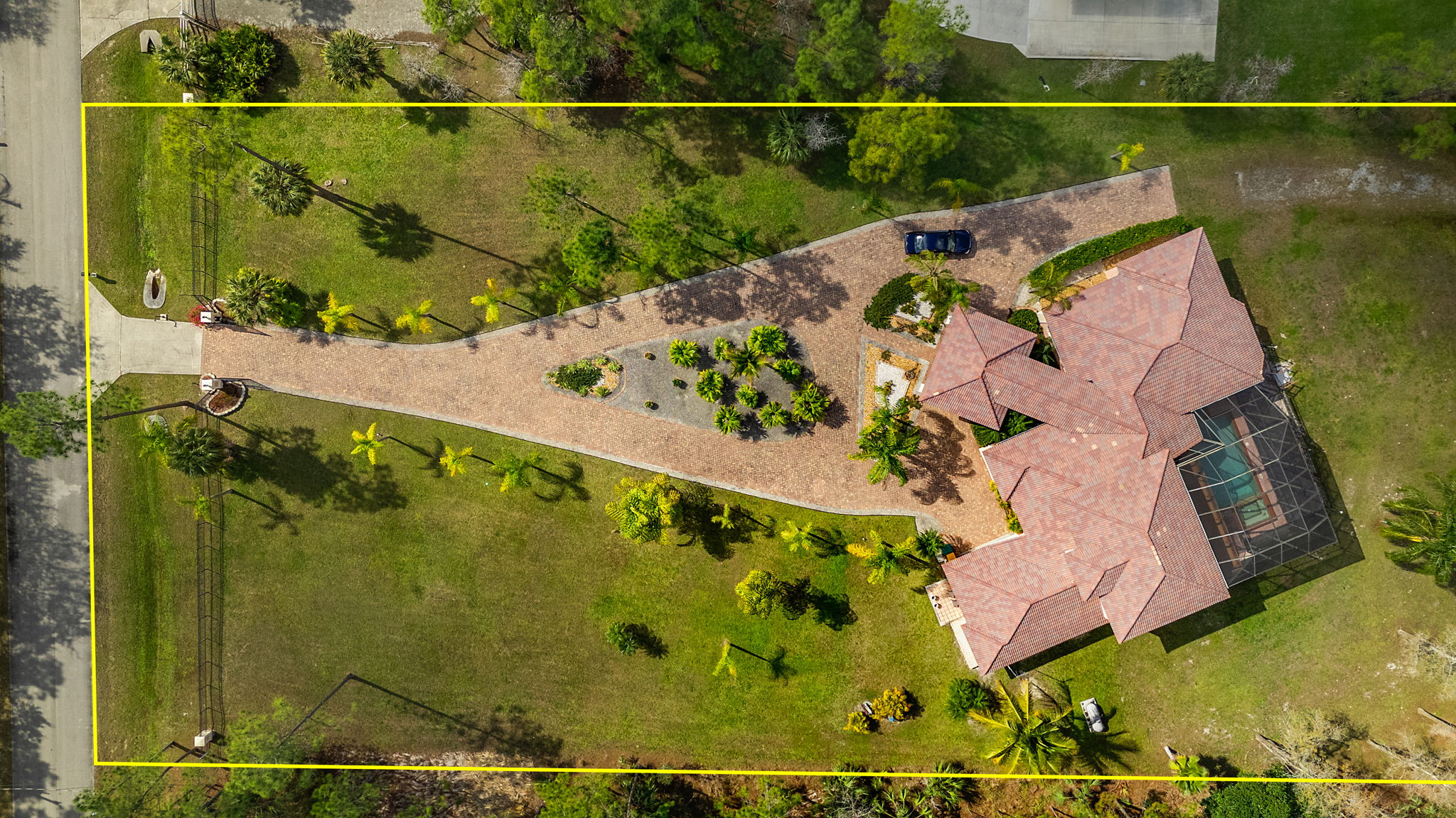 Aerial Overview - lot line