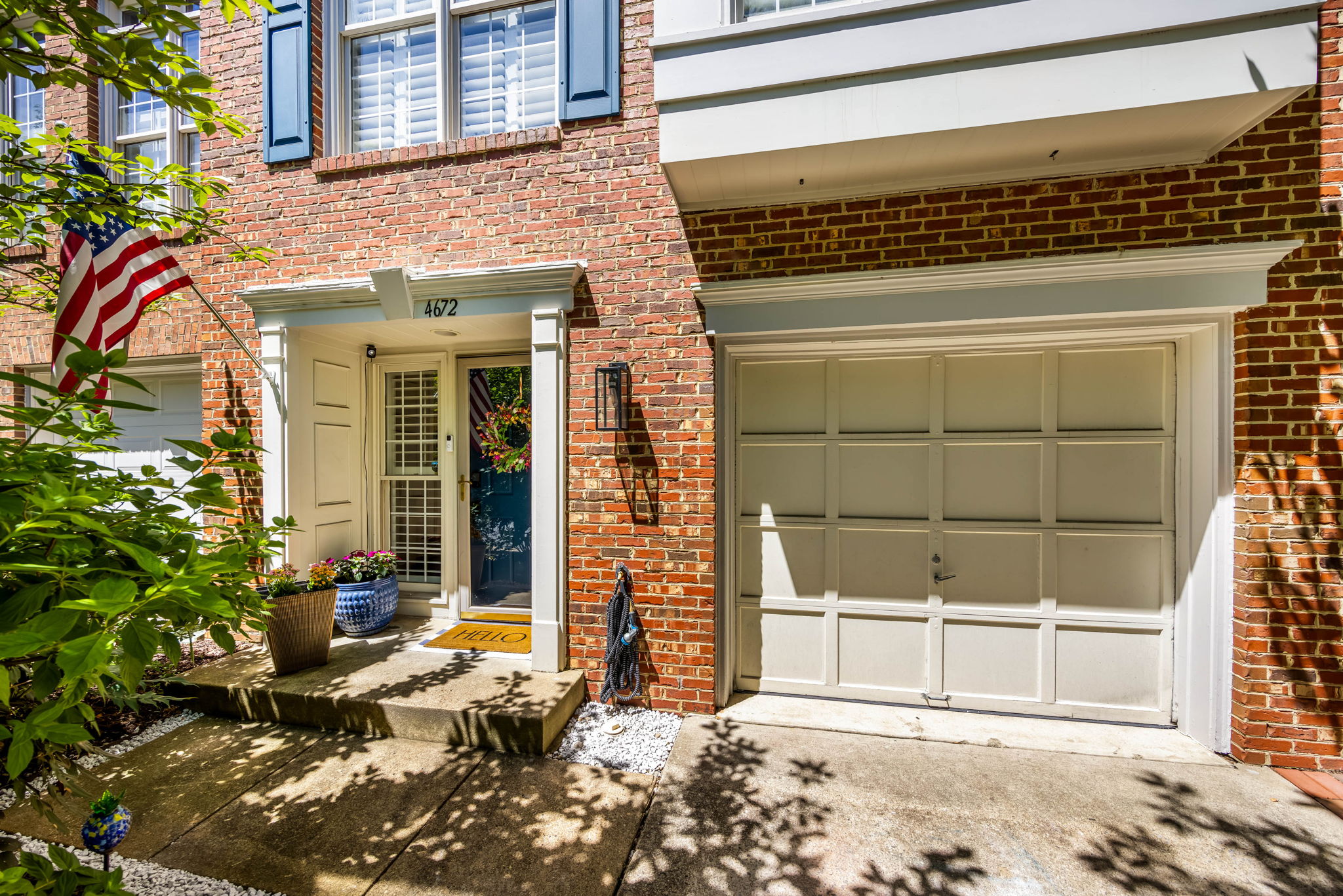 1 car garage with EV Charger