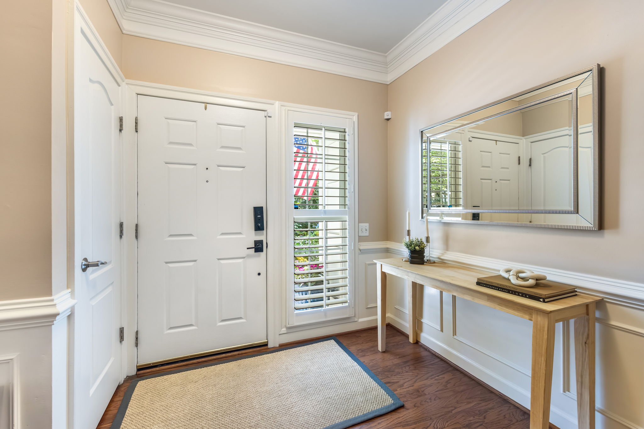 Welcoming Foyer with multiple closets