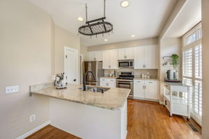 Updated open Kitchen with table space