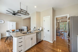 Updated open Kitchen with table space