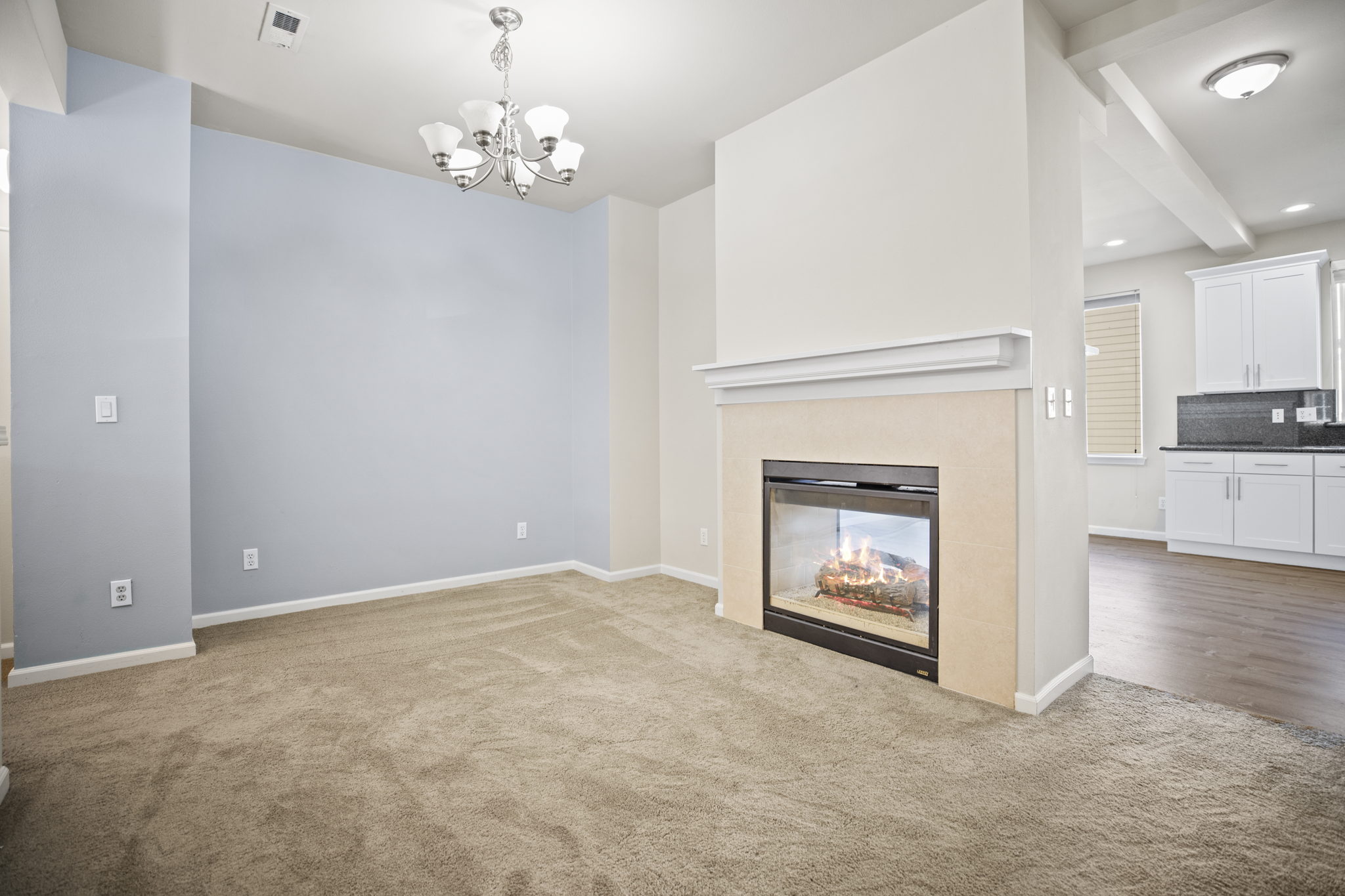 Dual Sided Fireplace