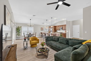 Living, Dining, and Kitchen