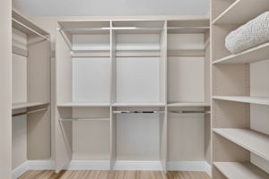 Primary Bedroom Customized Walk-In Closet