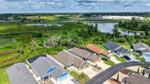 Aerial Front Elevation with Preserve and Water Views!