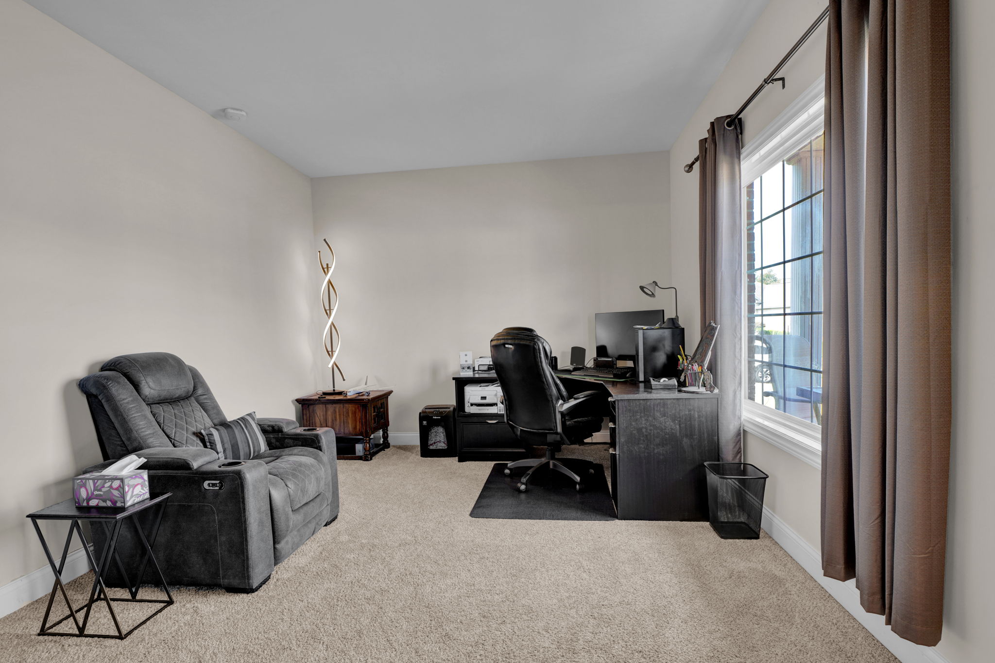 Office or den in front of home