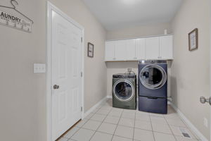 Spacious Laundry on main level