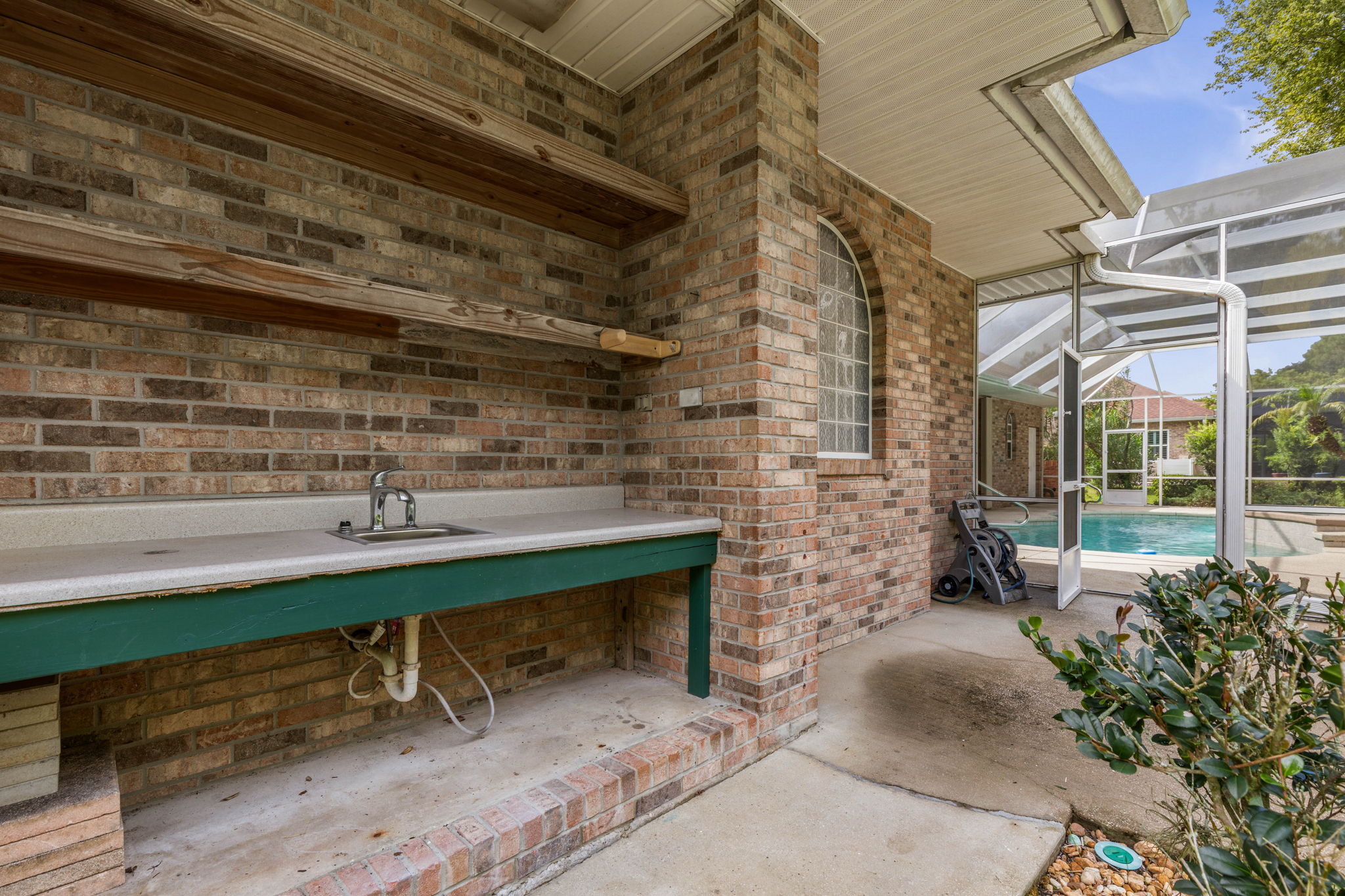 Fenced area for gardening