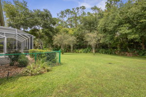 Fenced area for gardening