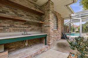 Fenced area for gardening