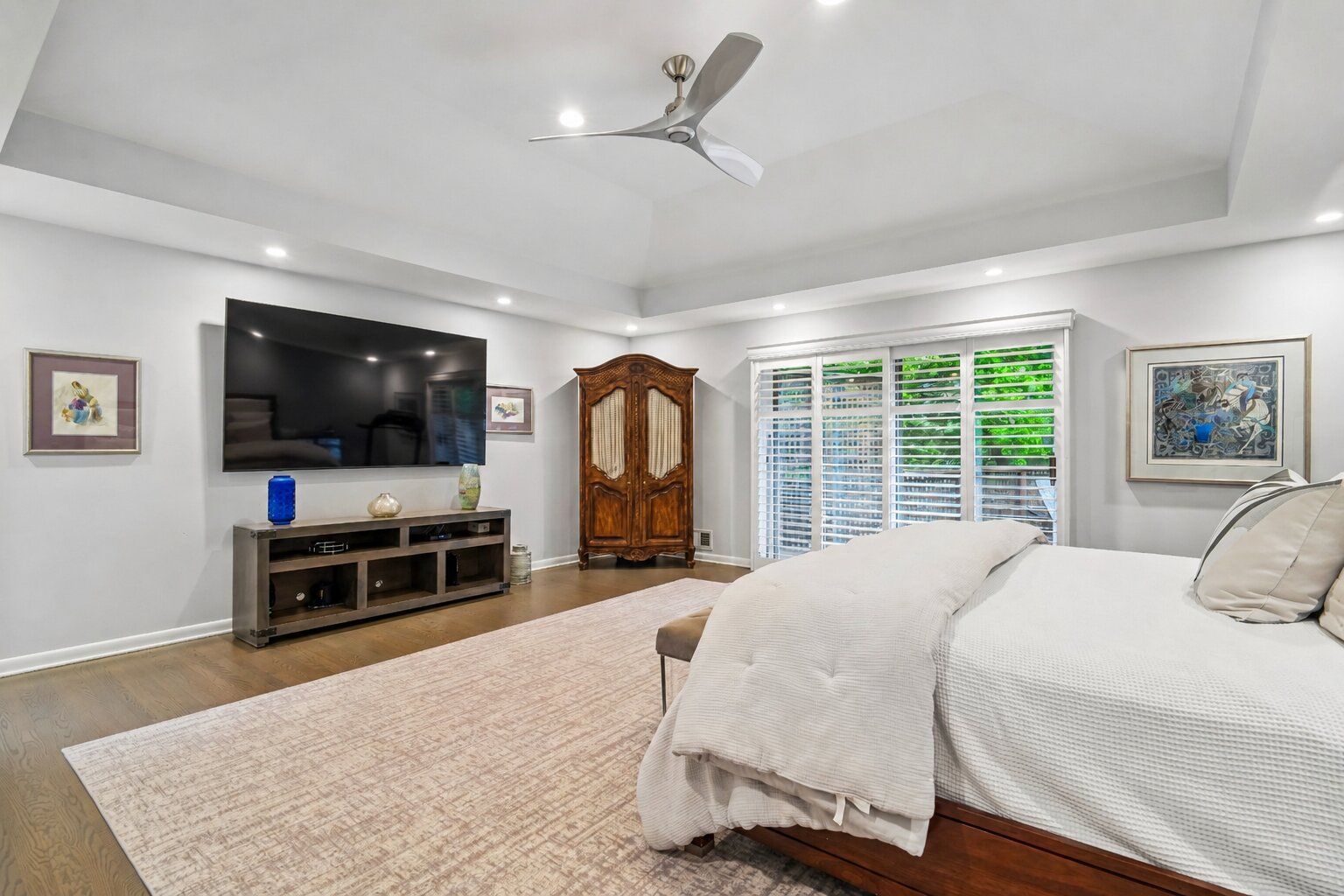 Another view of the luxury primary bedroom suite.