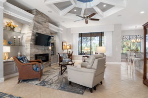 Great Room with Electric Fireplace
