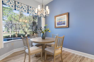 Breakfast Nook with a Golf Course & Pool View
