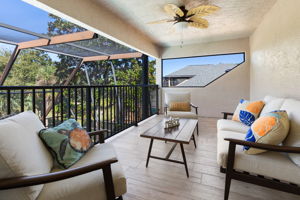 Tiled balcony