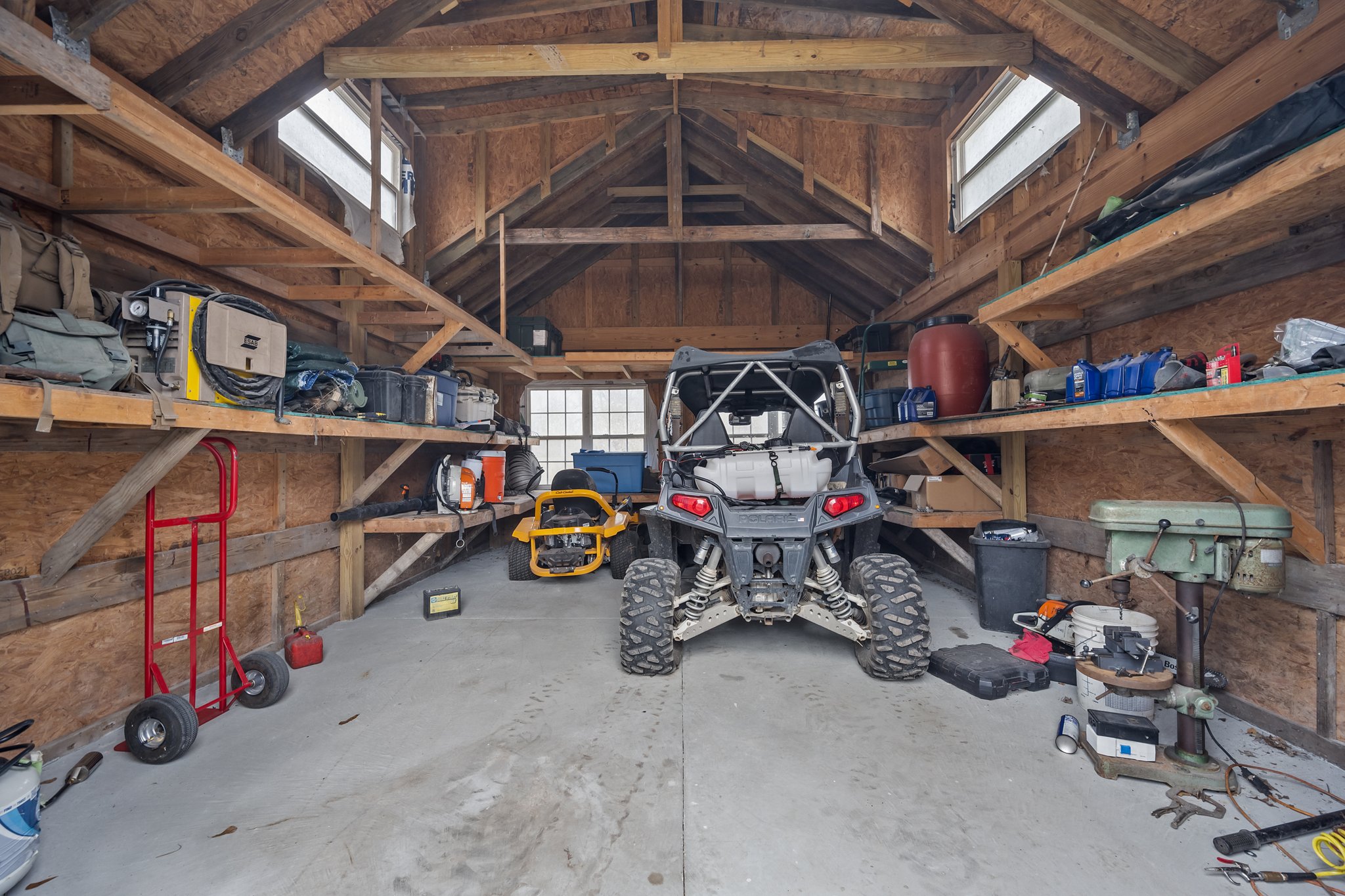 Shed interior