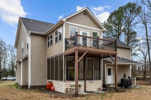 back of house showing porches