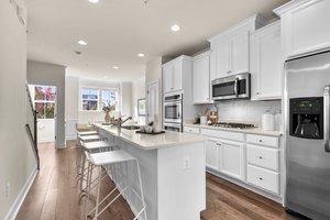 Gourmet kitchen with expansive island