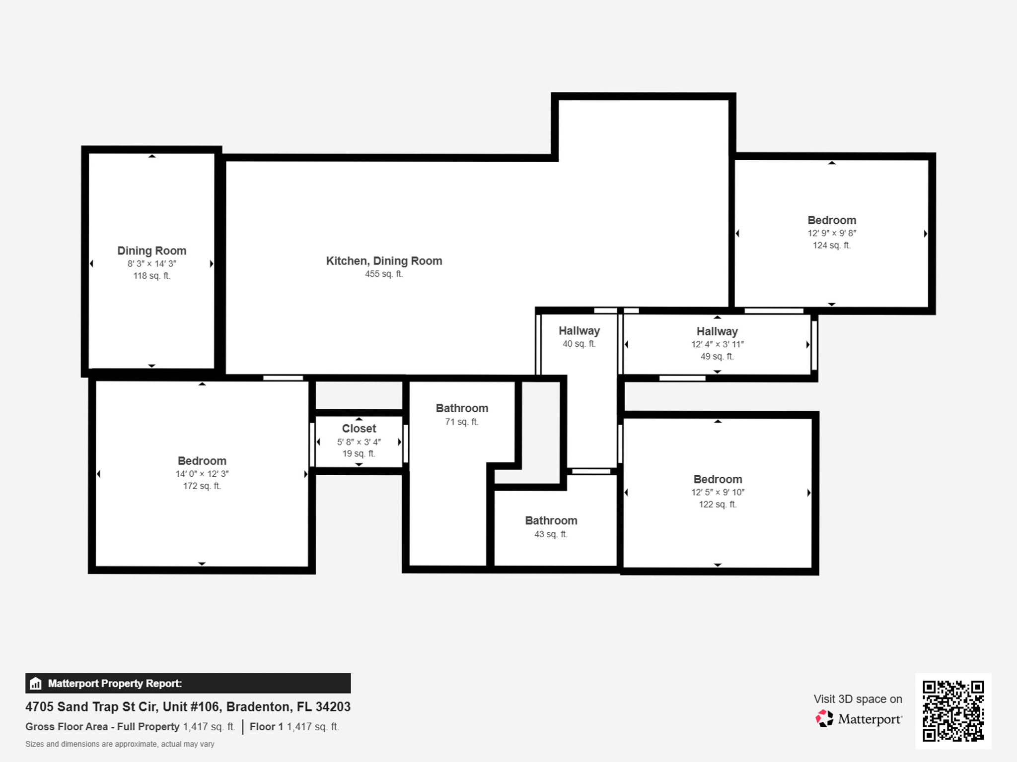 Measurments - 4705 Sand Trap St Cir - Unit #106