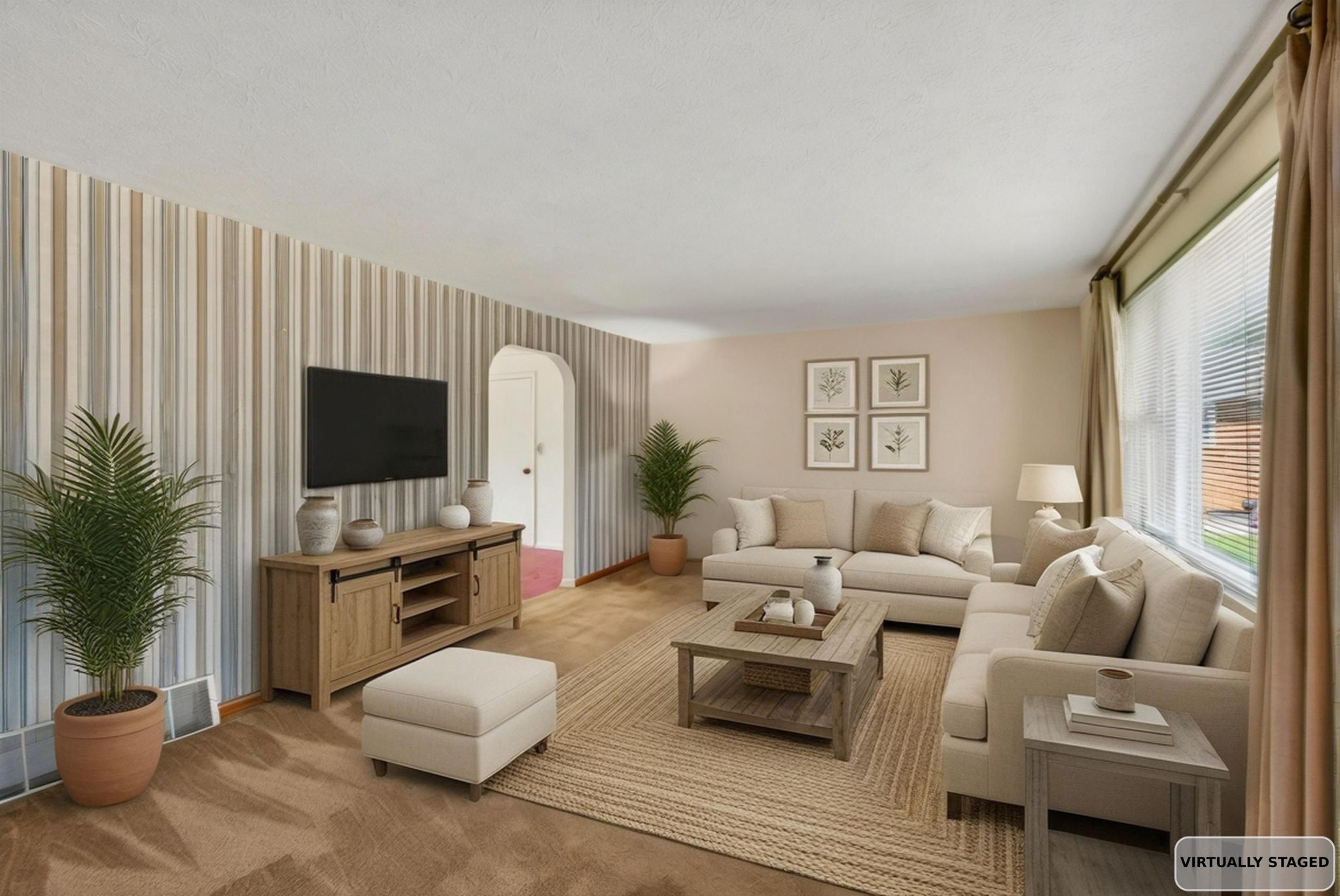 Living Room Virtually Staged