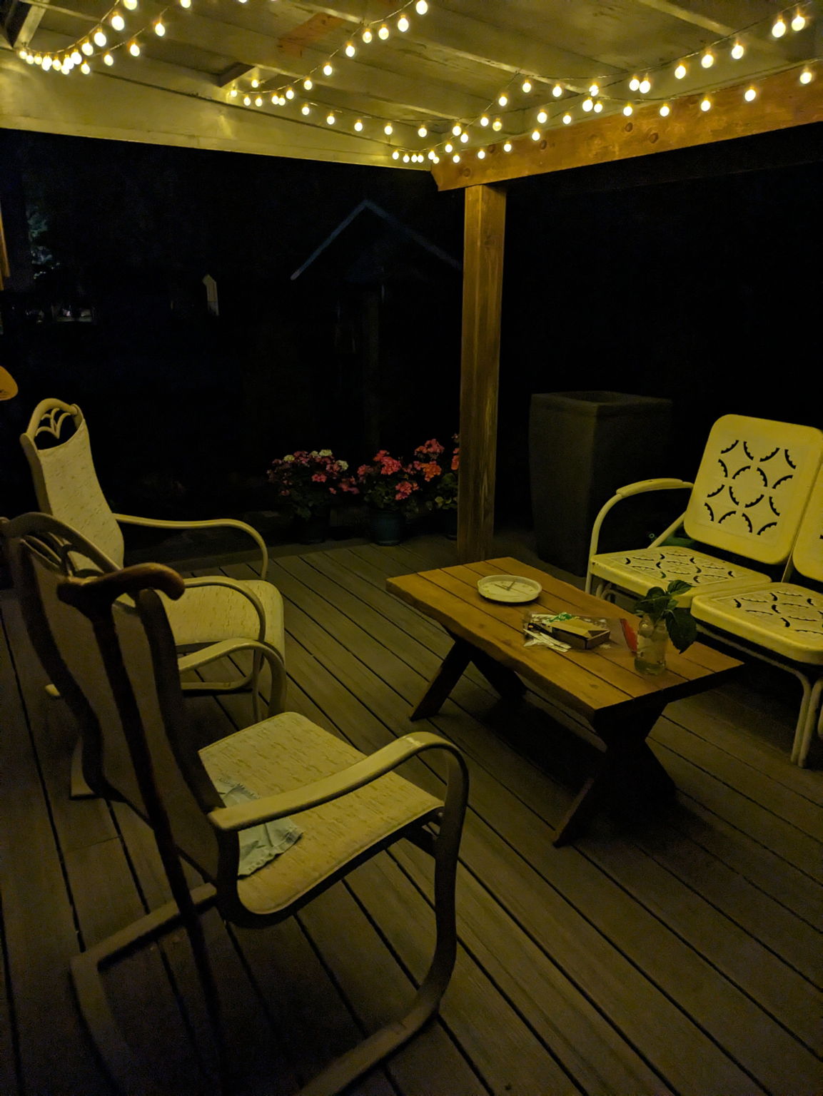 Summer cozy deck
