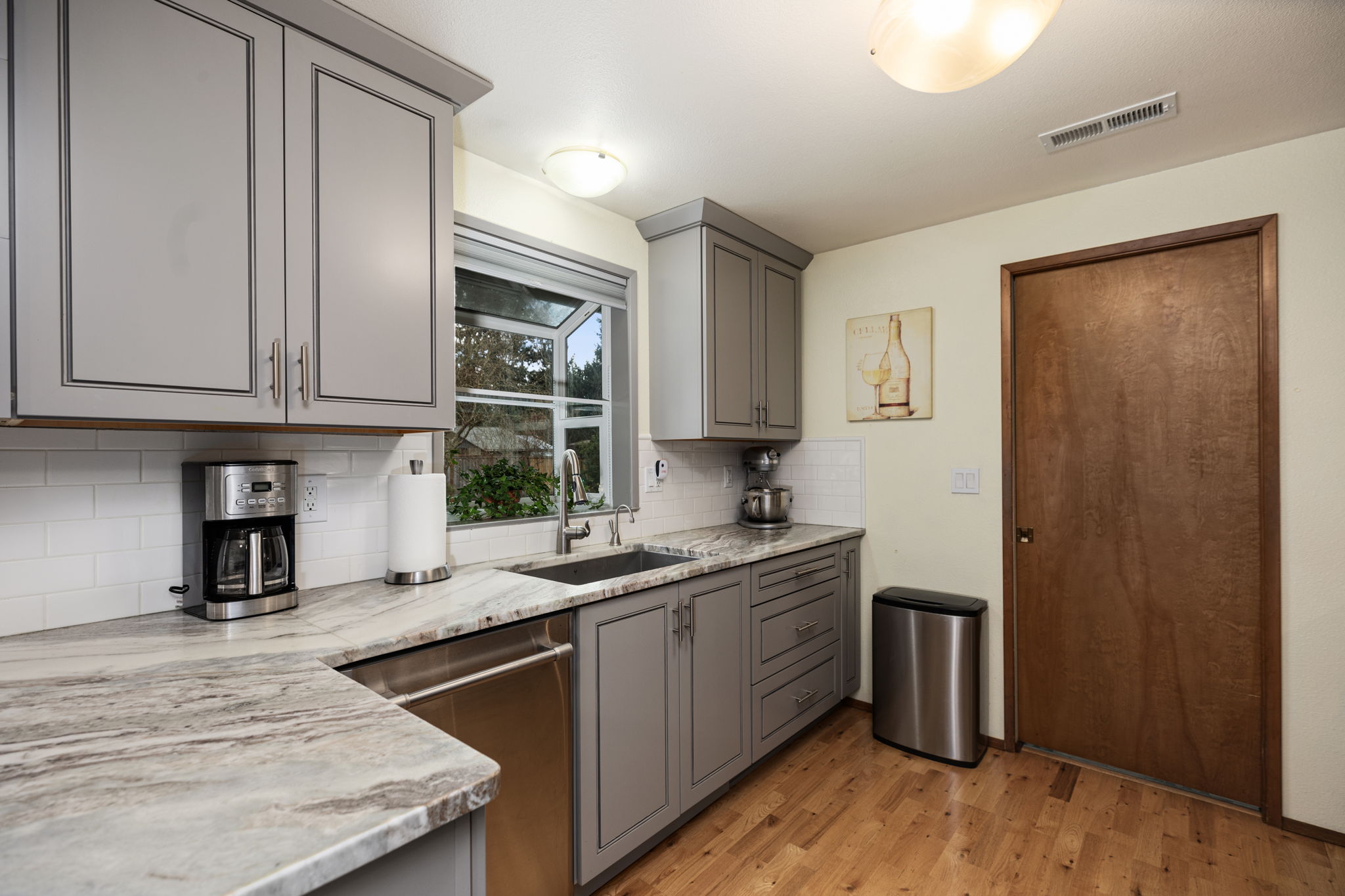 Beautiful solid wood cabinets