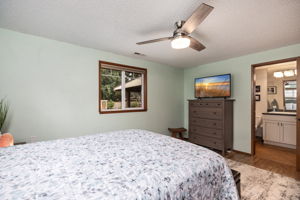 Primary has a private entry to the 3/4 bath