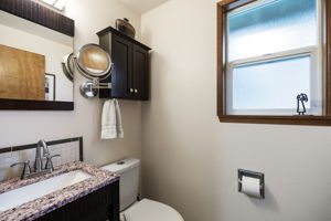Half bath off laundry room