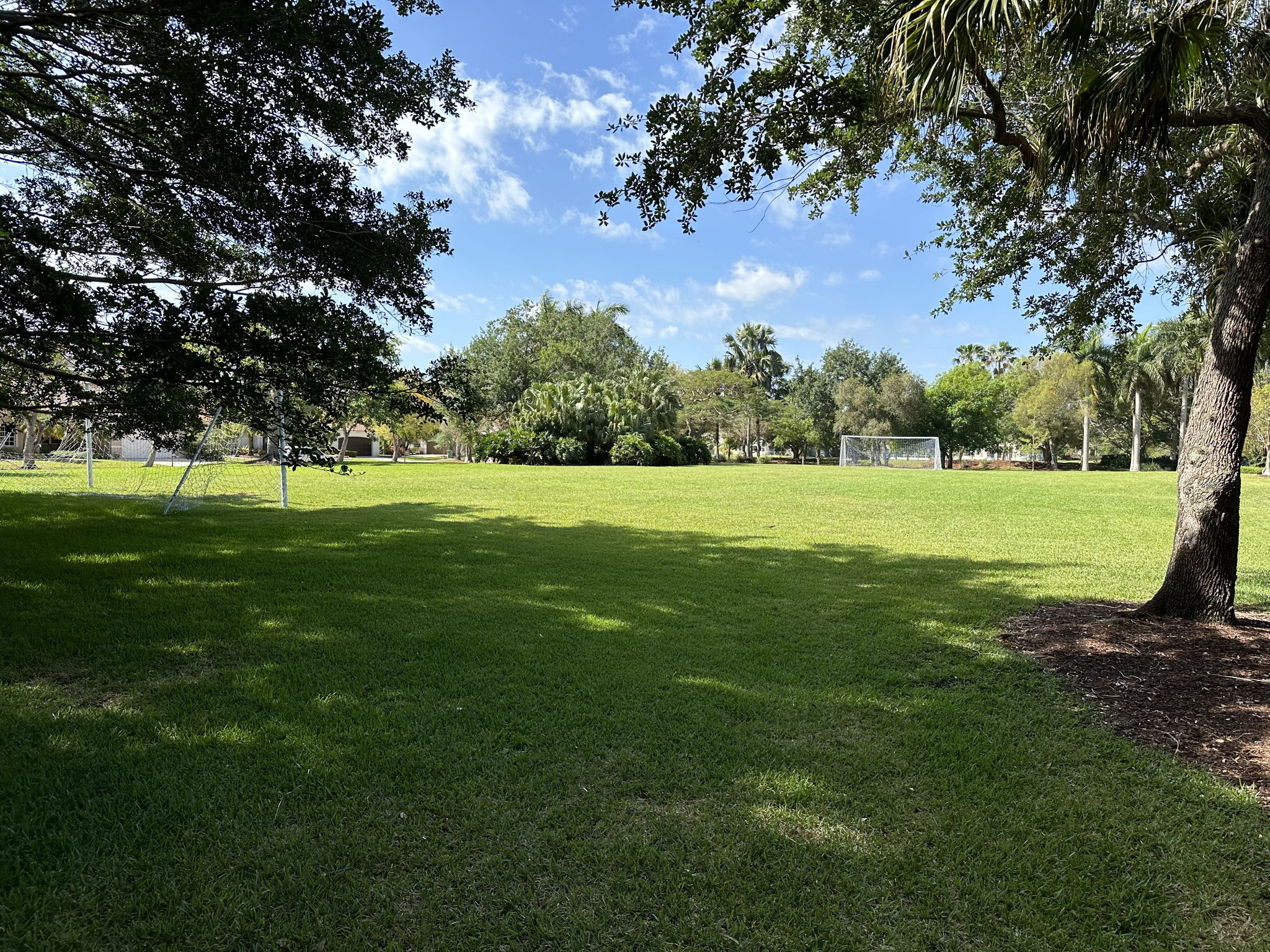 The greenspace passive park by the pool