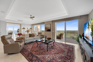 Family Room has views of Gulf, Bay, and Preserve