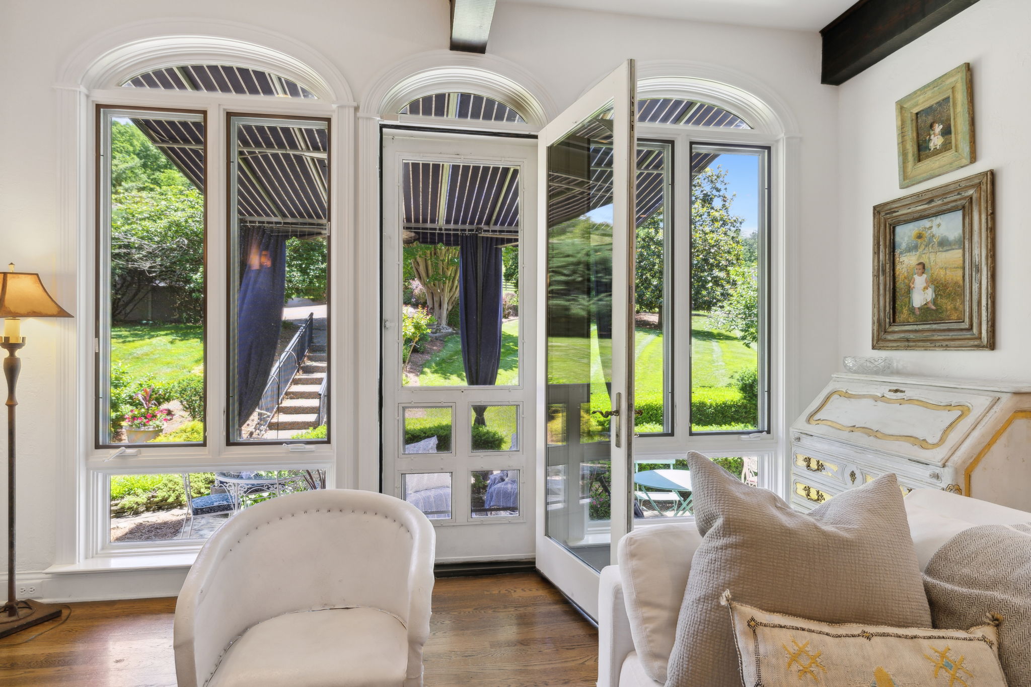 Keeping Room to Outside Covered Patio