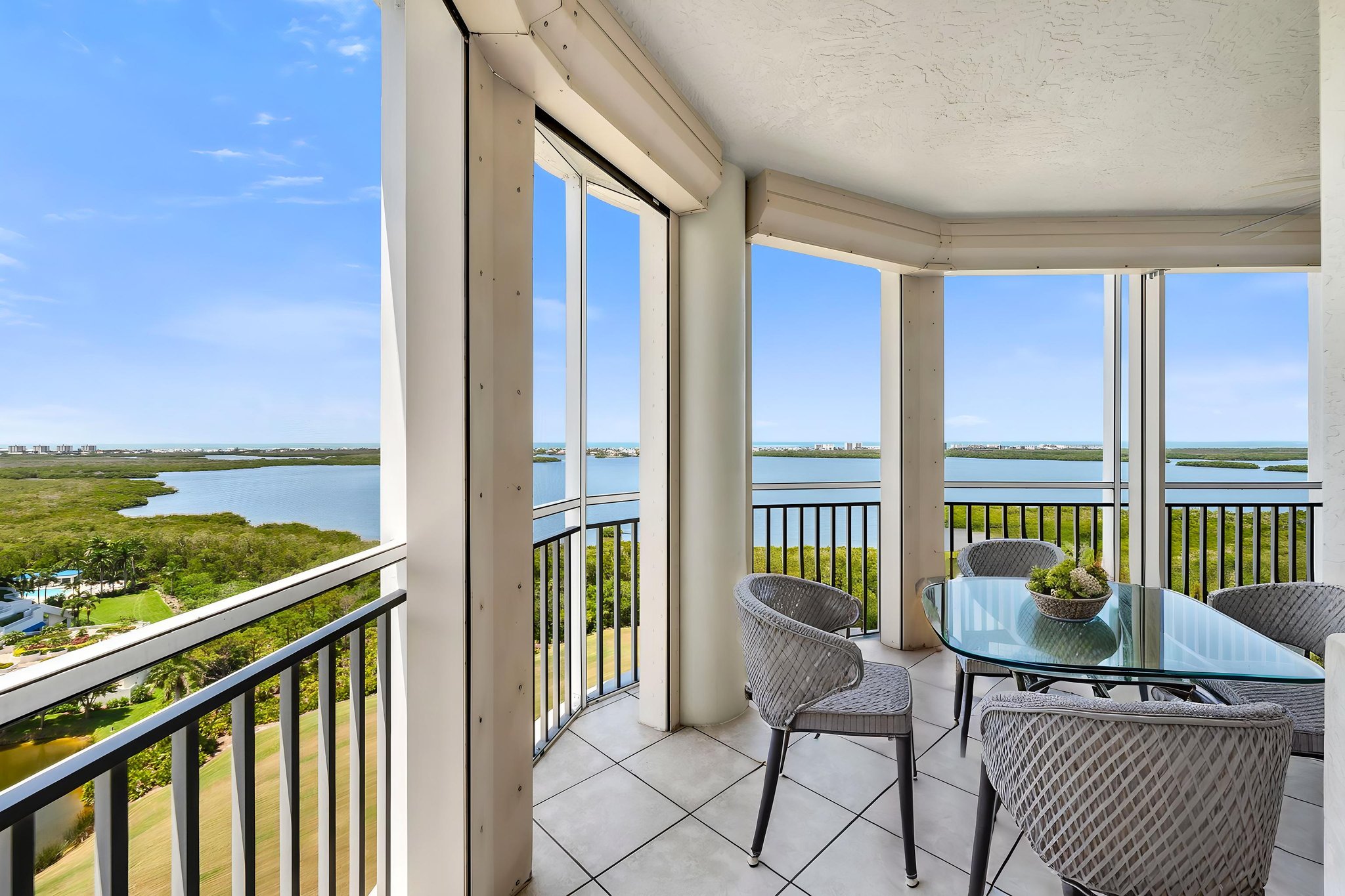 Virtually Staged Screened Terrace