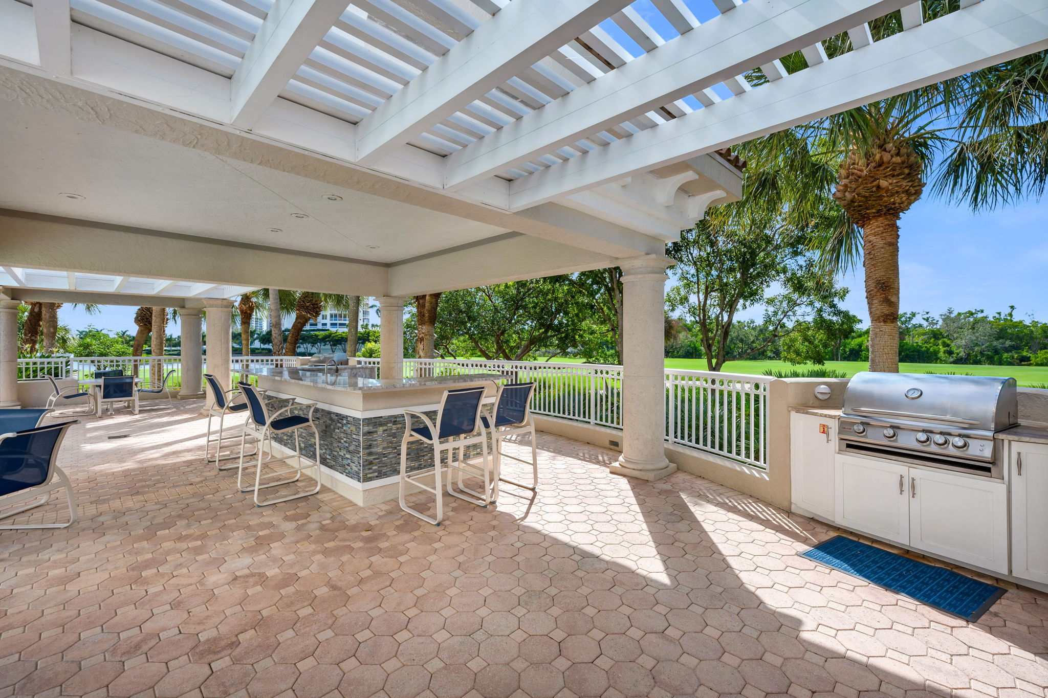 Pool Grilling Area