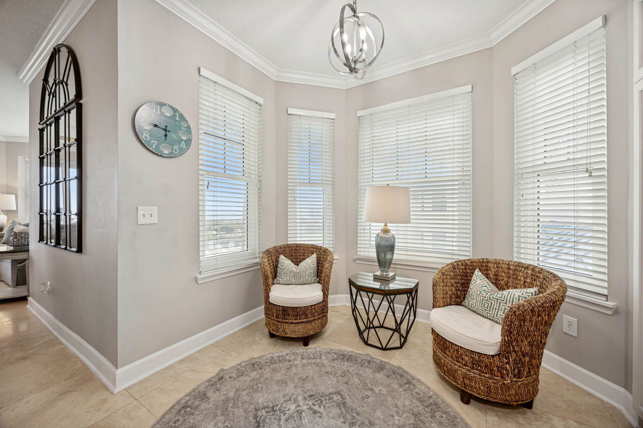 ... ideal for conversation and a glass of wine while dinner comes together.