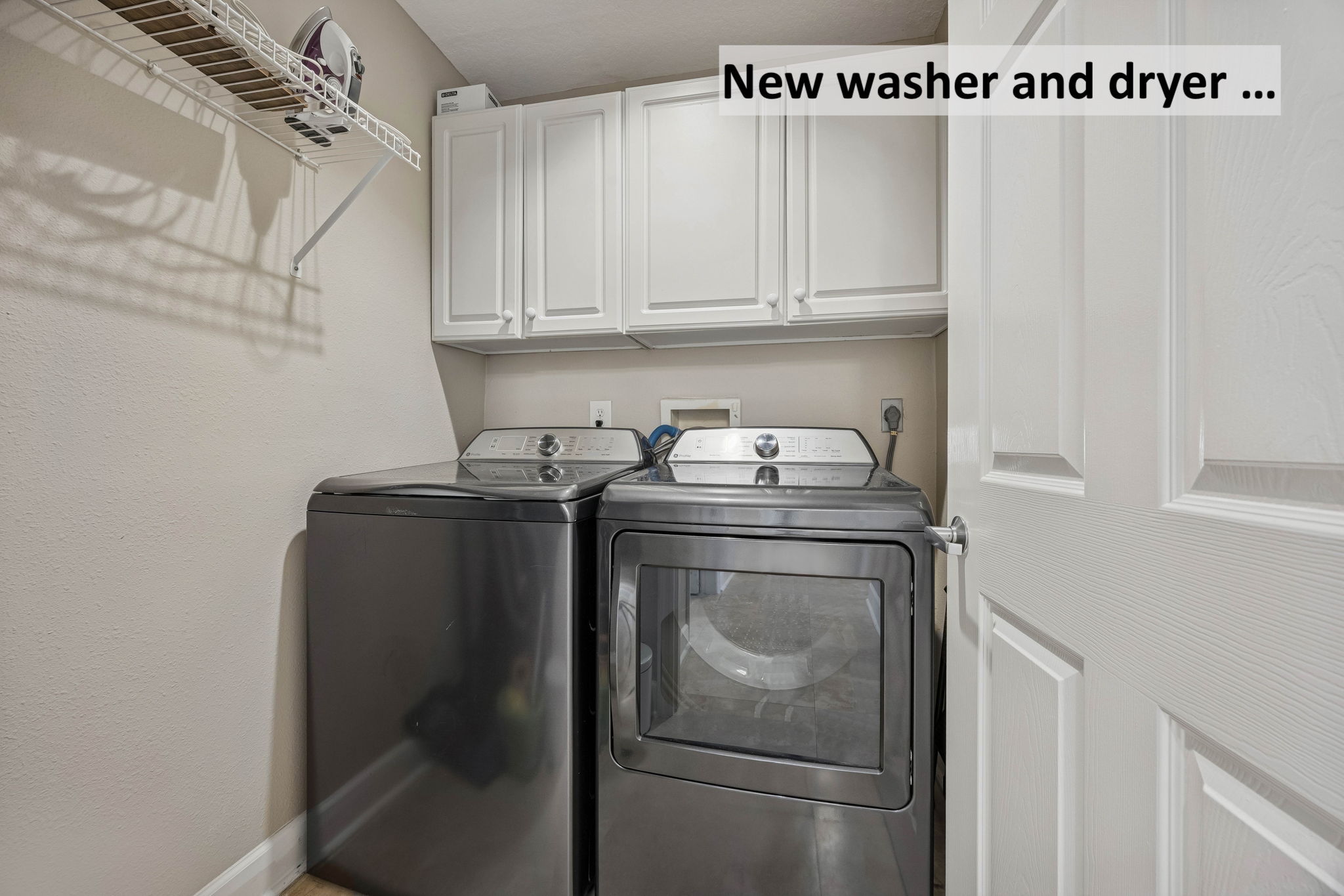 ... along with the washer and dryer.