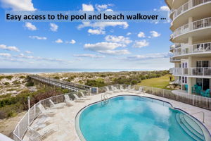 With easy access to the pool and beach walkover ...