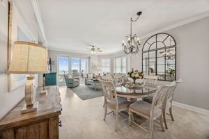 ... while the split-bedroom design offers privacy for owners and guests.