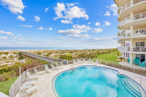 ... allowing you to relax on the balcony while keeping an easy line of sight to children or friends swimming below.