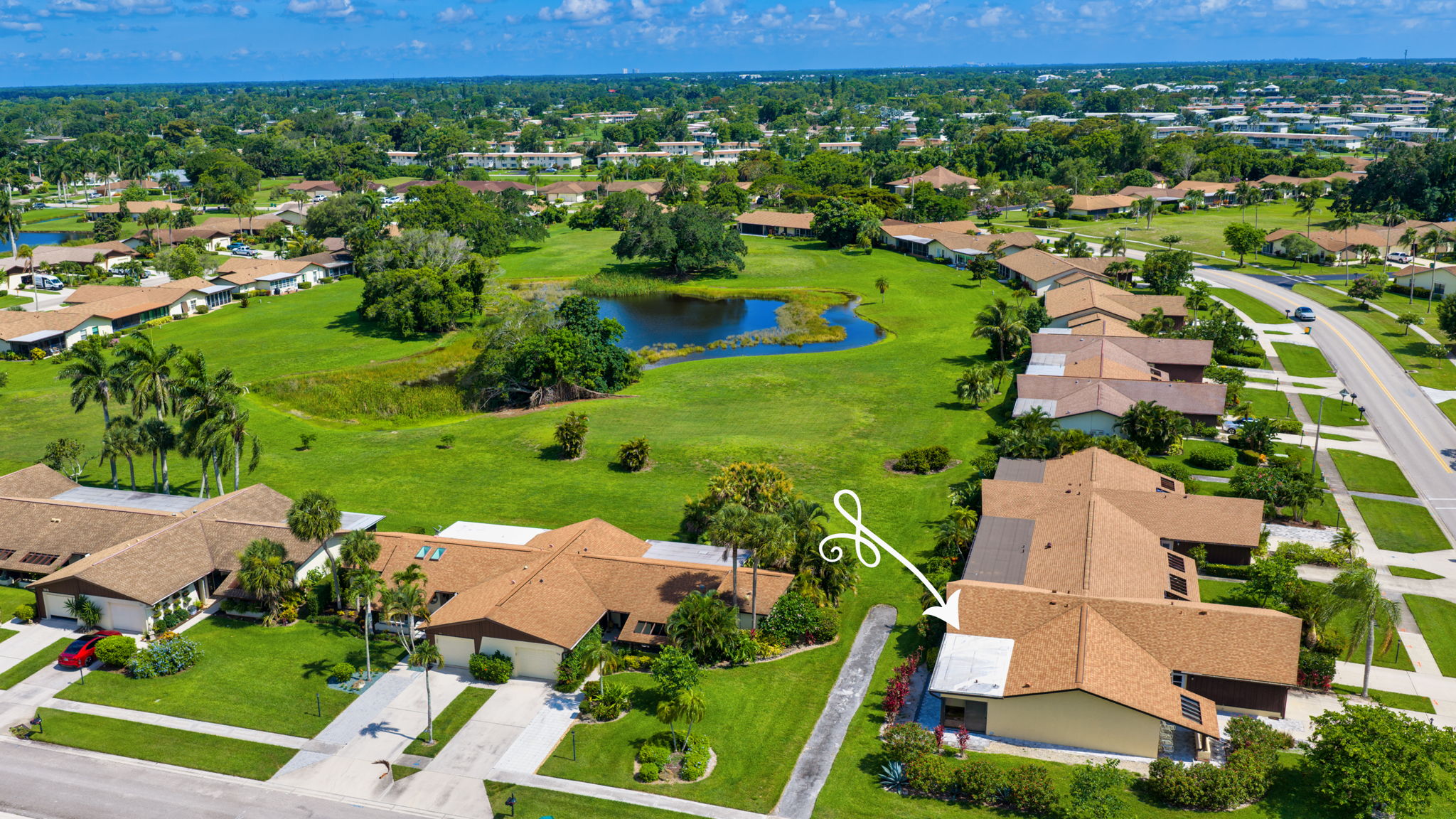 Aerial - View 2 showing tons of green space!
