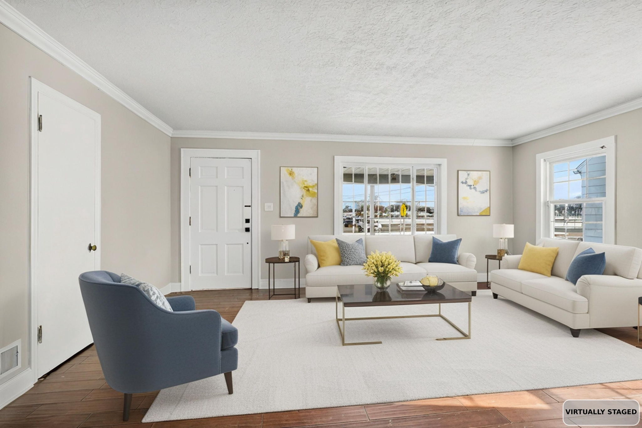 Living Room Virtually Staged