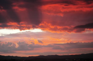 Sunset of various colors