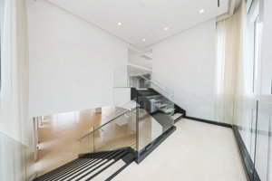 Glass panels grand staircases