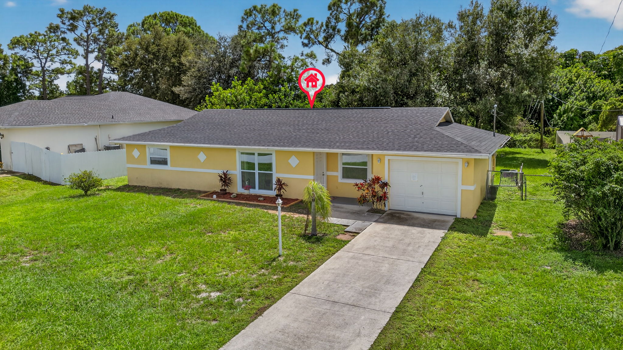 Aerial Front Exterior 2 -Marker