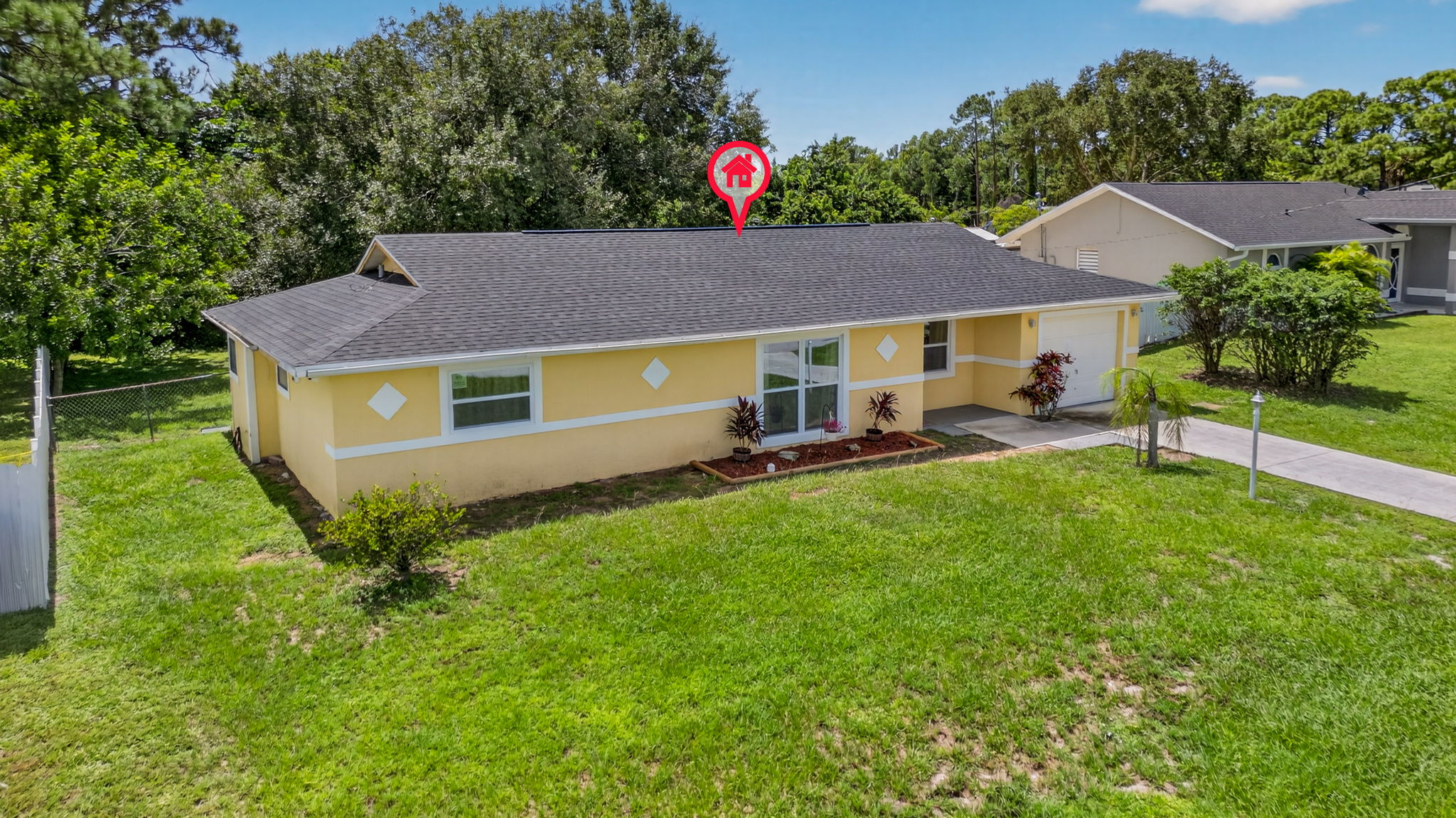 Aerial Front Exterior 1 -Marker