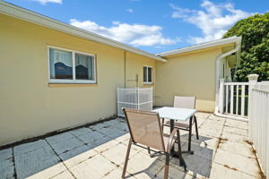 Fenced Back Patio