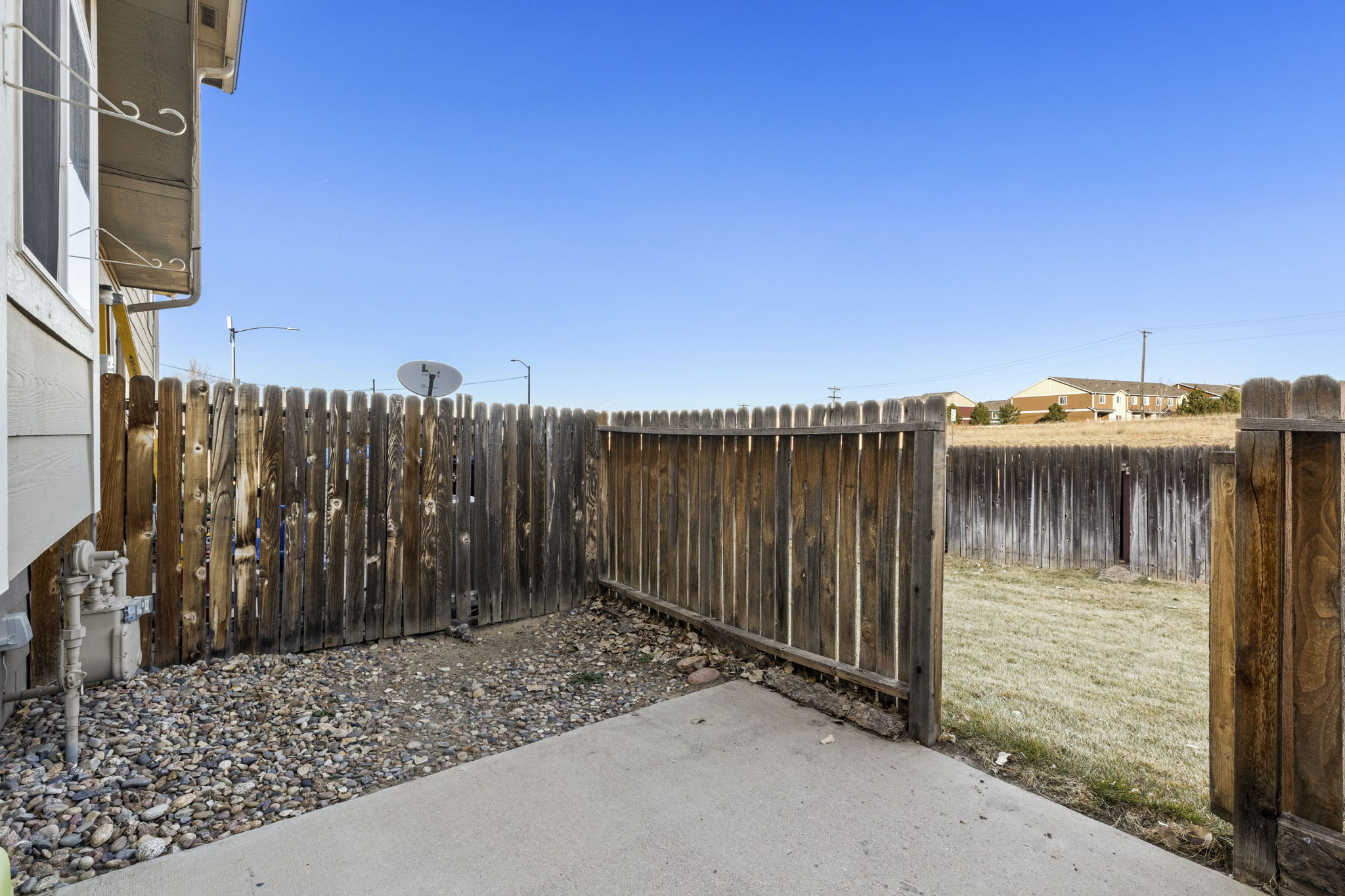 Rear Fenced Patio