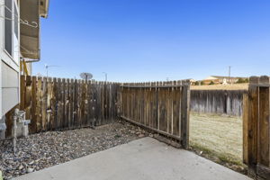 Rear Fenced Patio